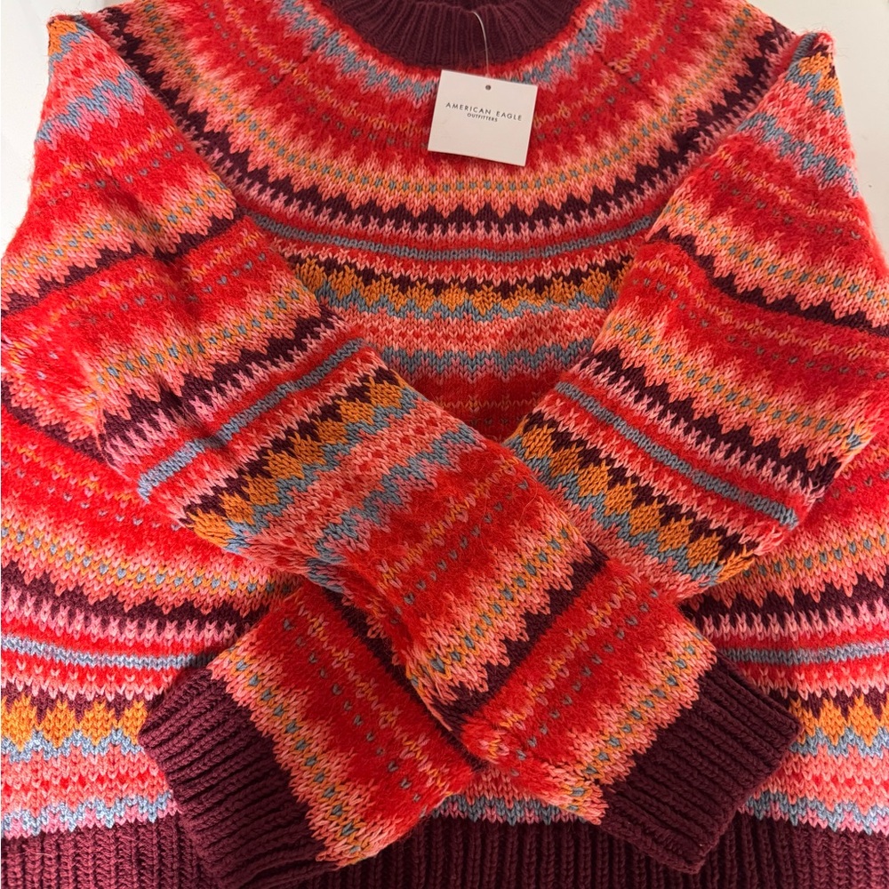 NWT American Eagle Outfitters Vibrant Knit Sweater